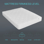 Matelas à ressorts DENOSEN 8'' à confort moyen