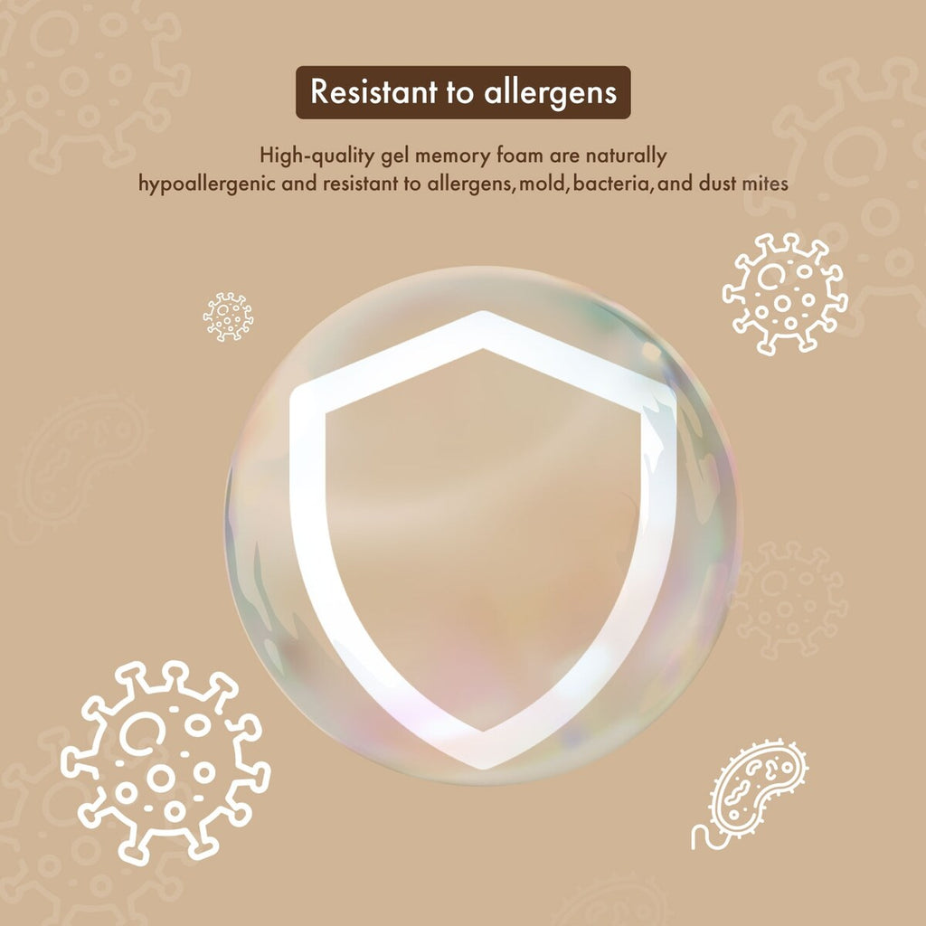 Matelas hypoallergénique à mémoire de forme CertiPUR-US Gel DH BASIC 10 pouces par Denhour