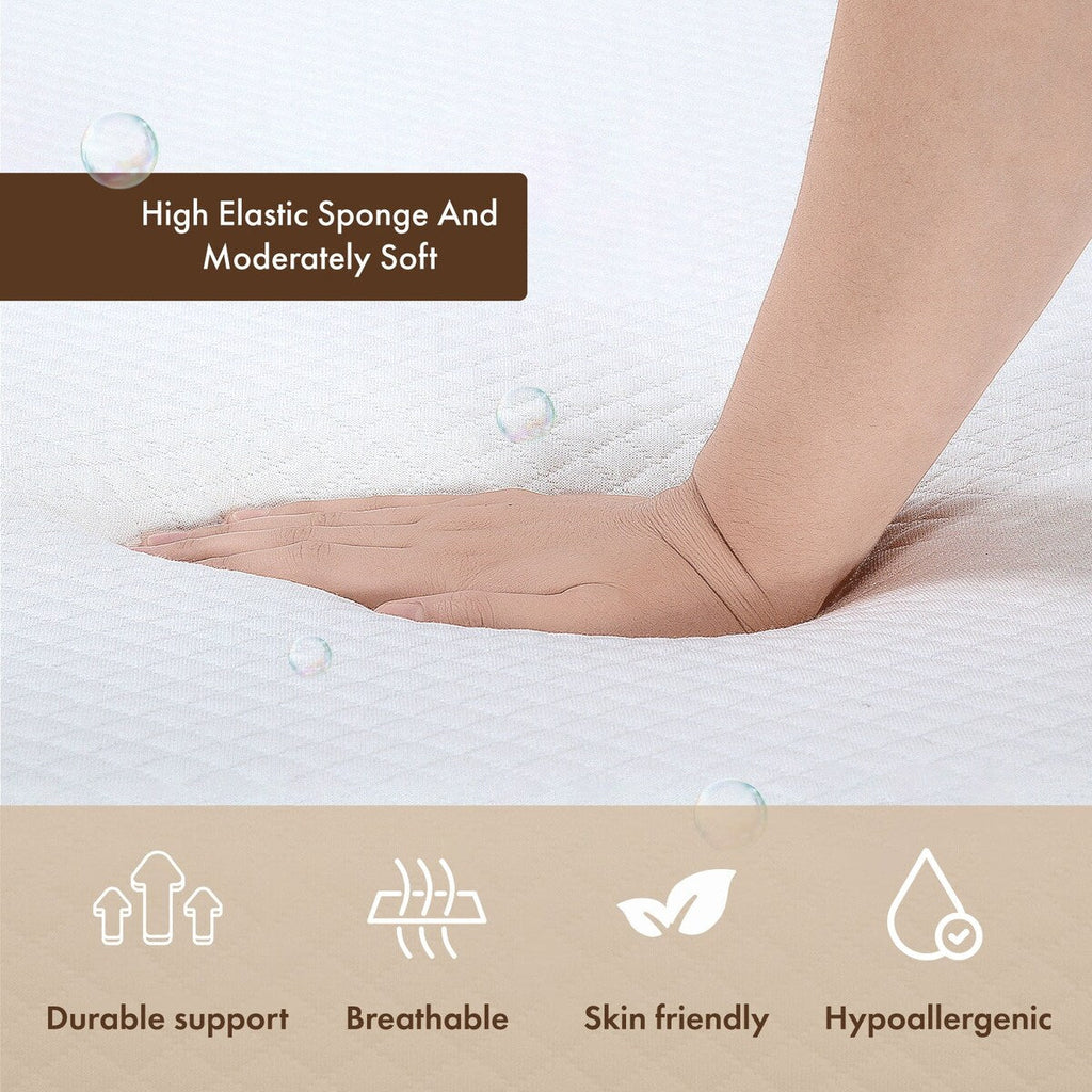 Matelas hypoallergénique à mémoire de forme CertiPUR-US Gel DH BASIC 10 pouces par Denhour