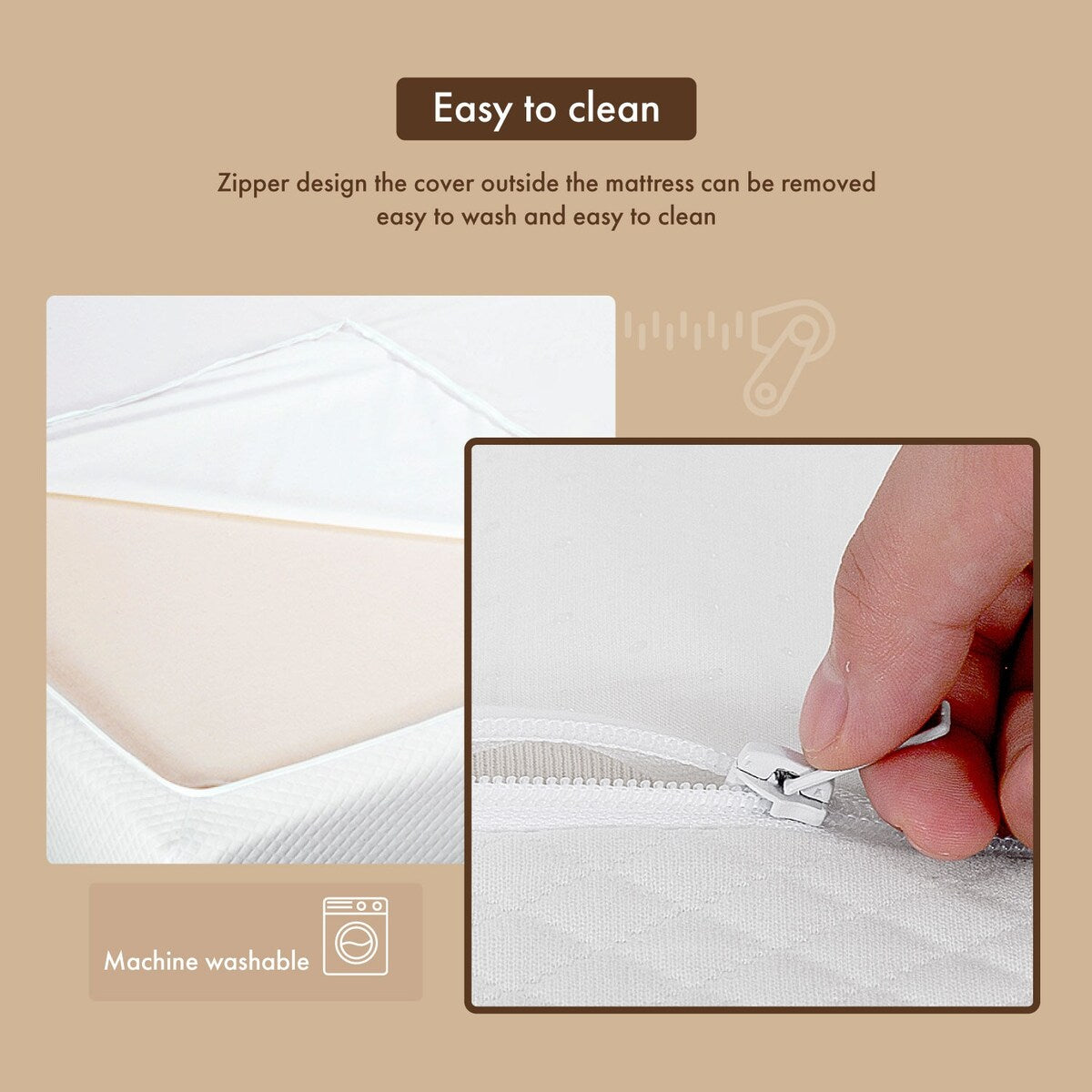 Matelas hypoallergénique à mémoire de forme CertiPUR-US Gel DH BASIC 10 pouces par Denhour