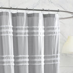 Rideau de douche à rayures chenille DKNY