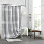 Rideau de douche à rayures chenille DKNY