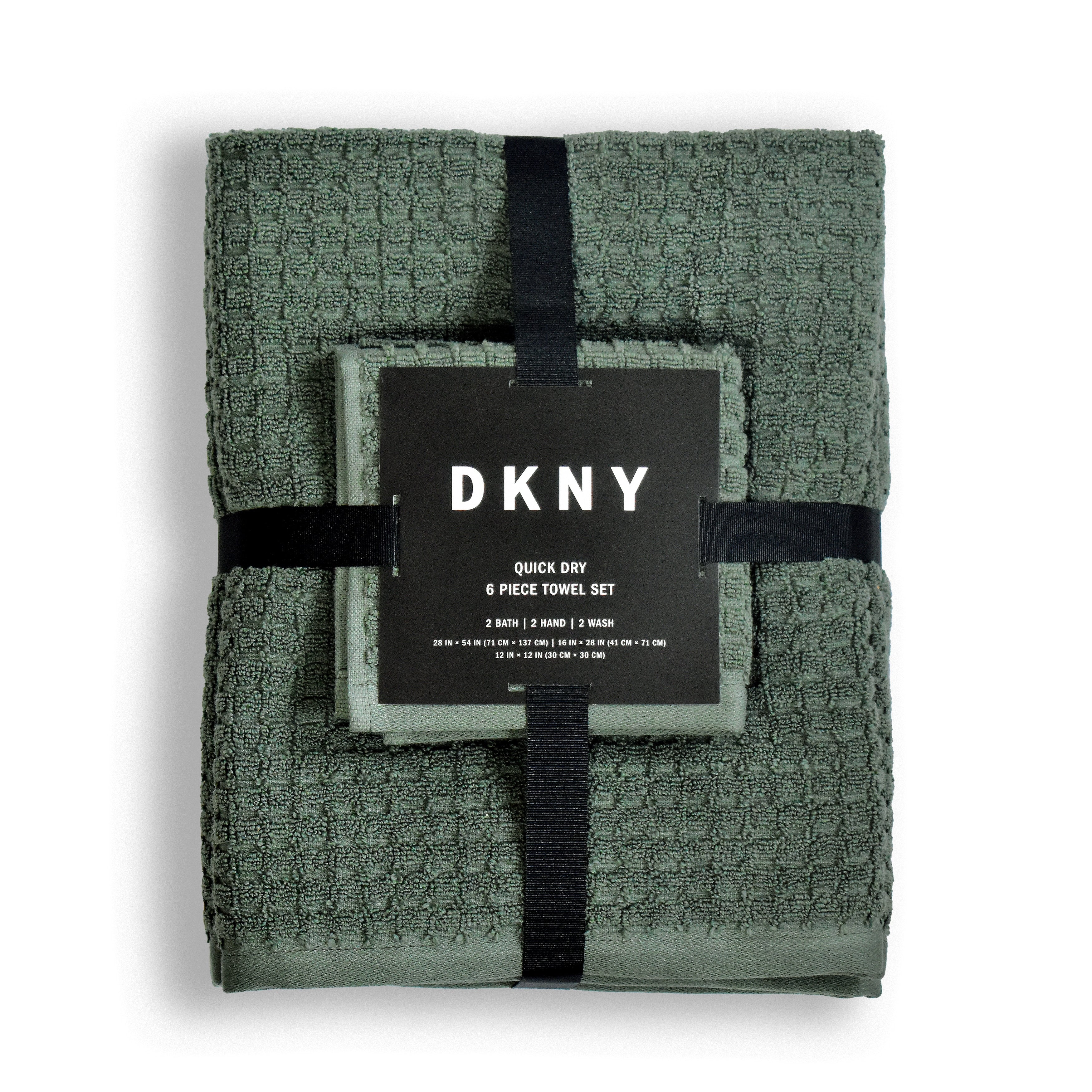 Ensemble de 6 serviettes à séchage rapide DKNY