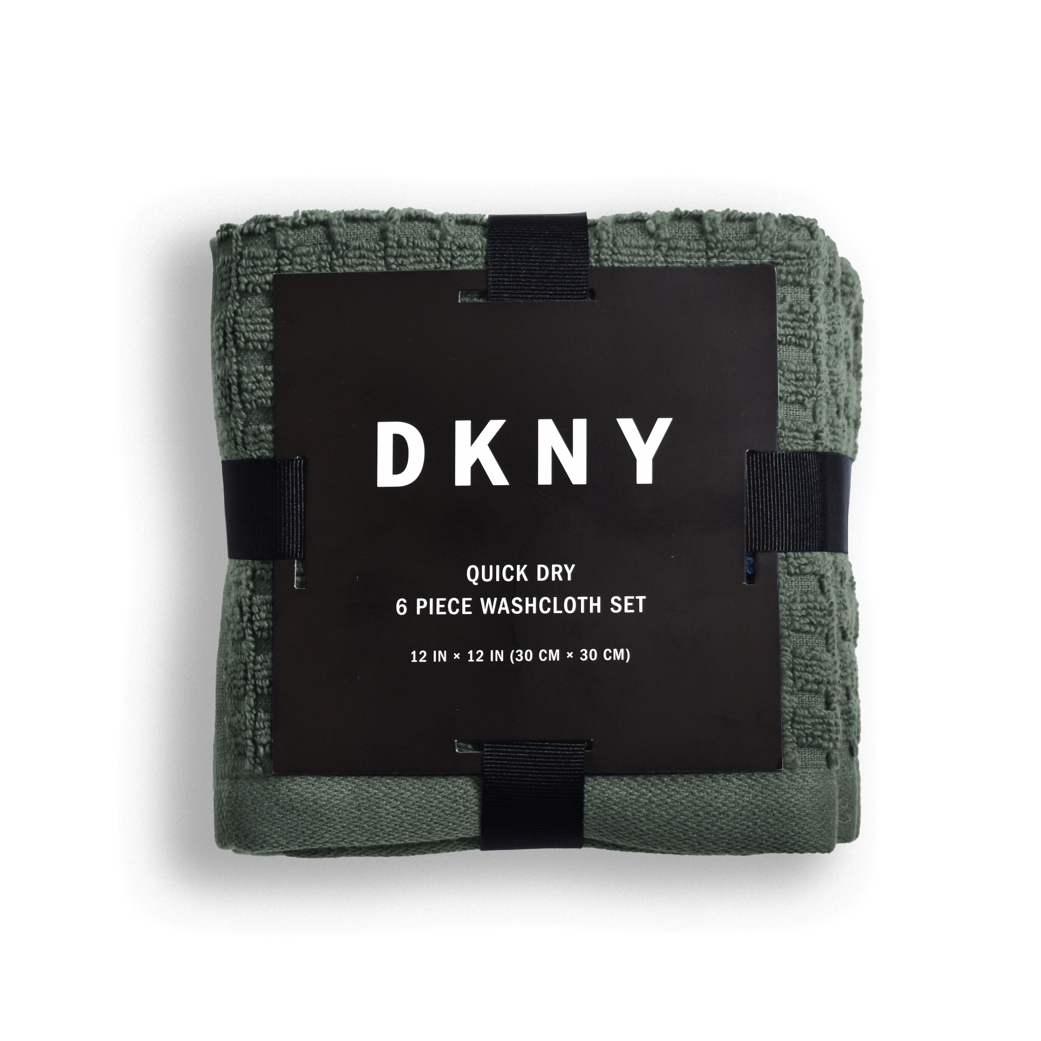 Ensemble de 6 débarbouillettes à séchage rapide DKNY - Lot de serviettes