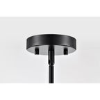 Suspension Daelan en verre transparent alvéolé à une lumière - 12 po