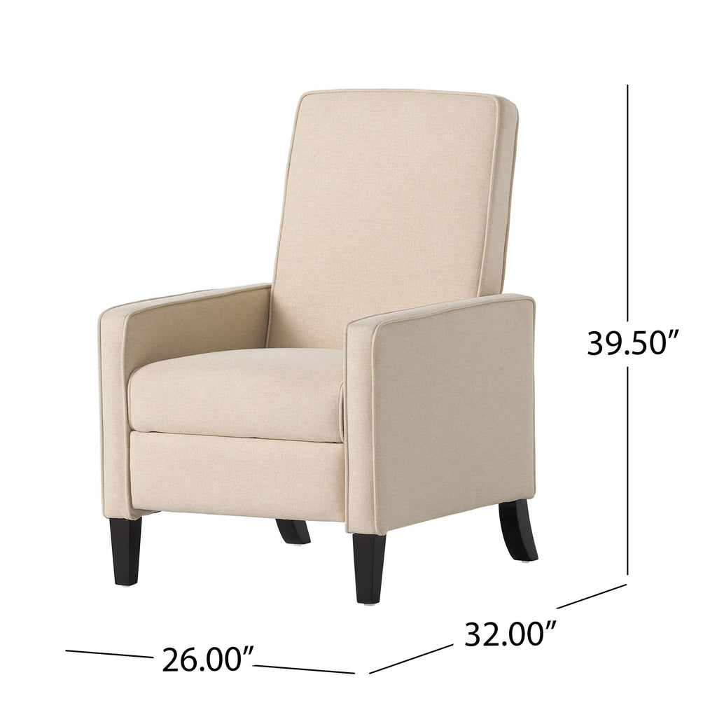 Fauteuil club inclinable en tissu Dalton par Christopher Knight Home