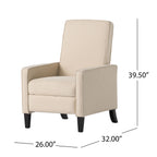 Fauteuil club inclinable en tissu Dalton par Christopher Knight Home