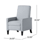 Fauteuil club inclinable en tissu Dalton par Christopher Knight Home