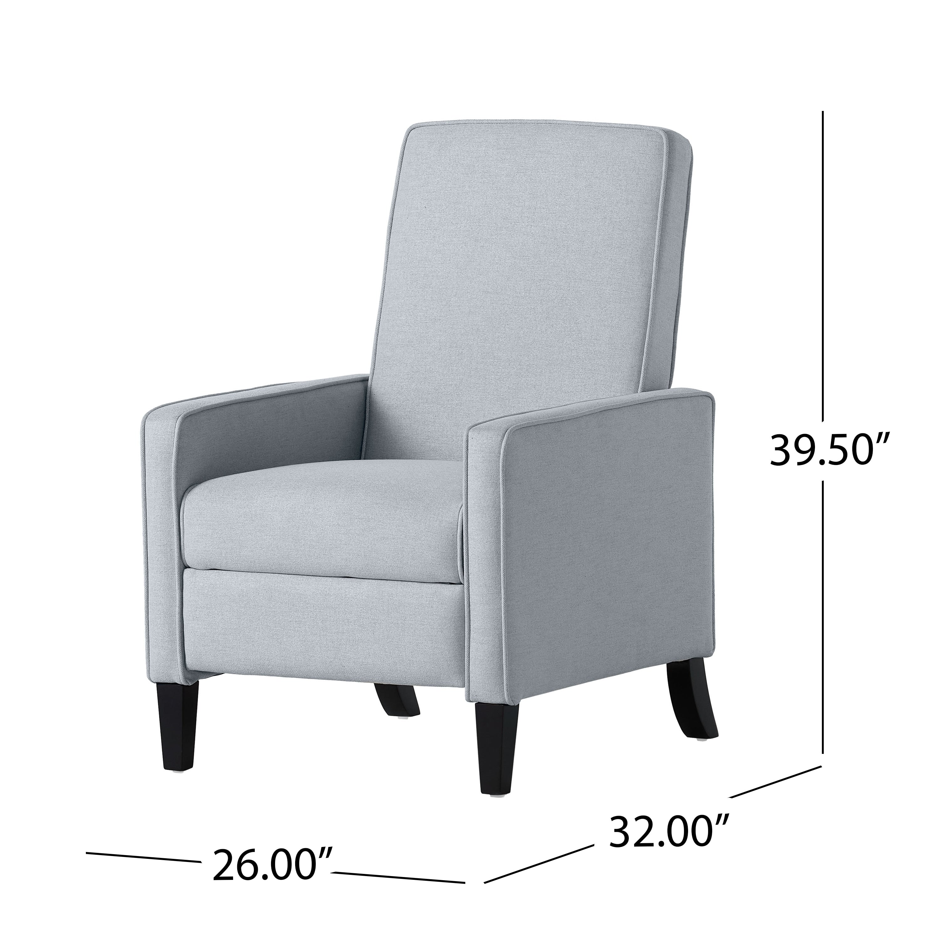 Fauteuil club inclinable en tissu Dalton par Christopher Knight Home