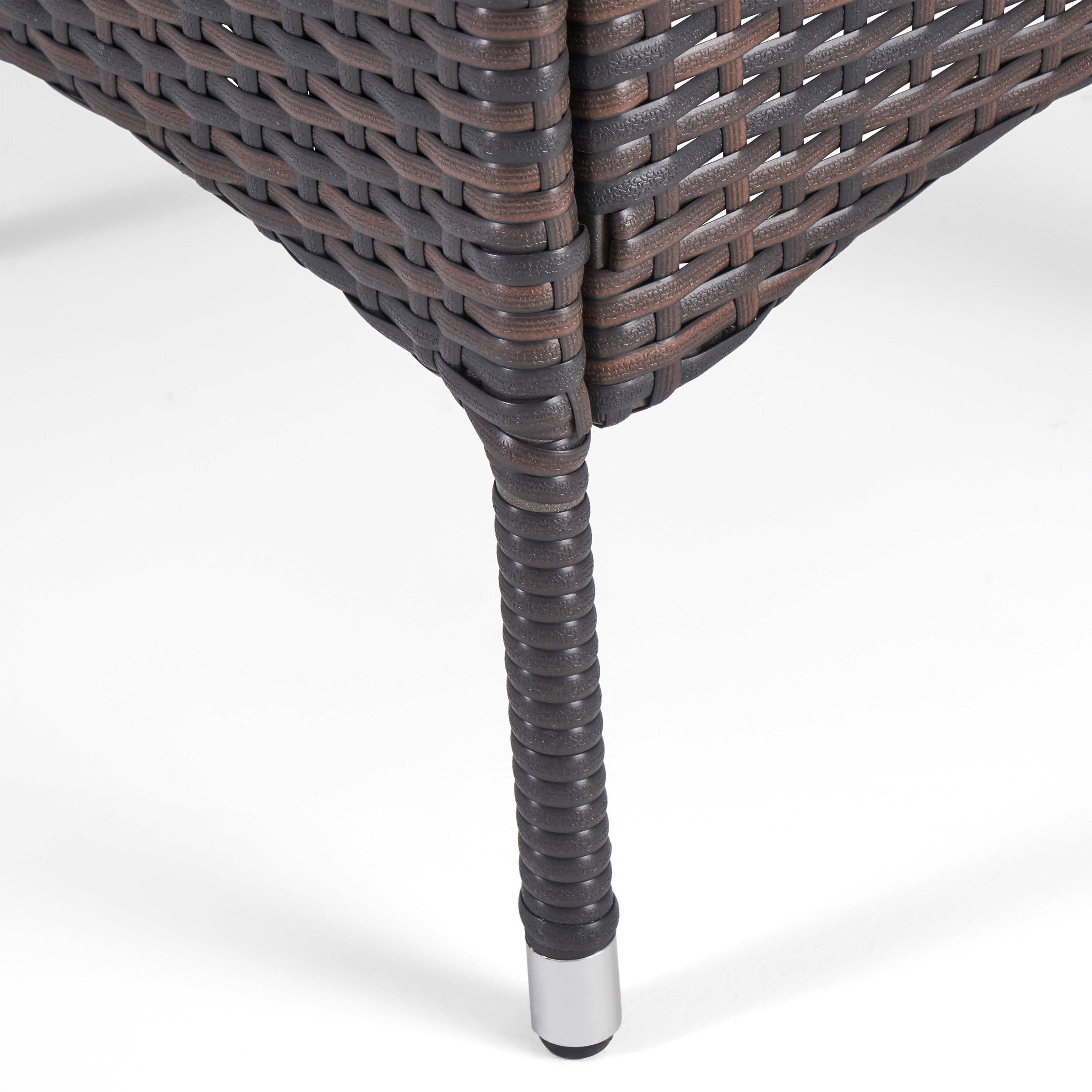 Christopher Knight Home Danby Ensemble de salle à manger d'extérieur 5 pièces en bois d'acacia et osier