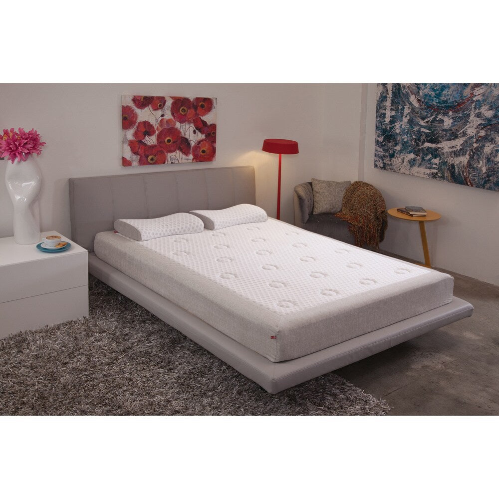 Matelas en mousse à mémoire de forme Danican Cool Pointe 8 pouces King size - Blanc