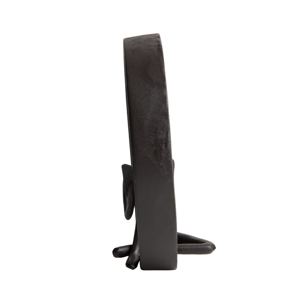 Statue en fonte représentant un lecteur encerclé contemporain de Danya B. - Serre-livres masculin, féminin ou double