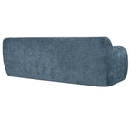 Canapé 3 places bleu foncé minimaliste à compression 81,5 avec grandes assises et rembourrage en mousse haute densité pour salons