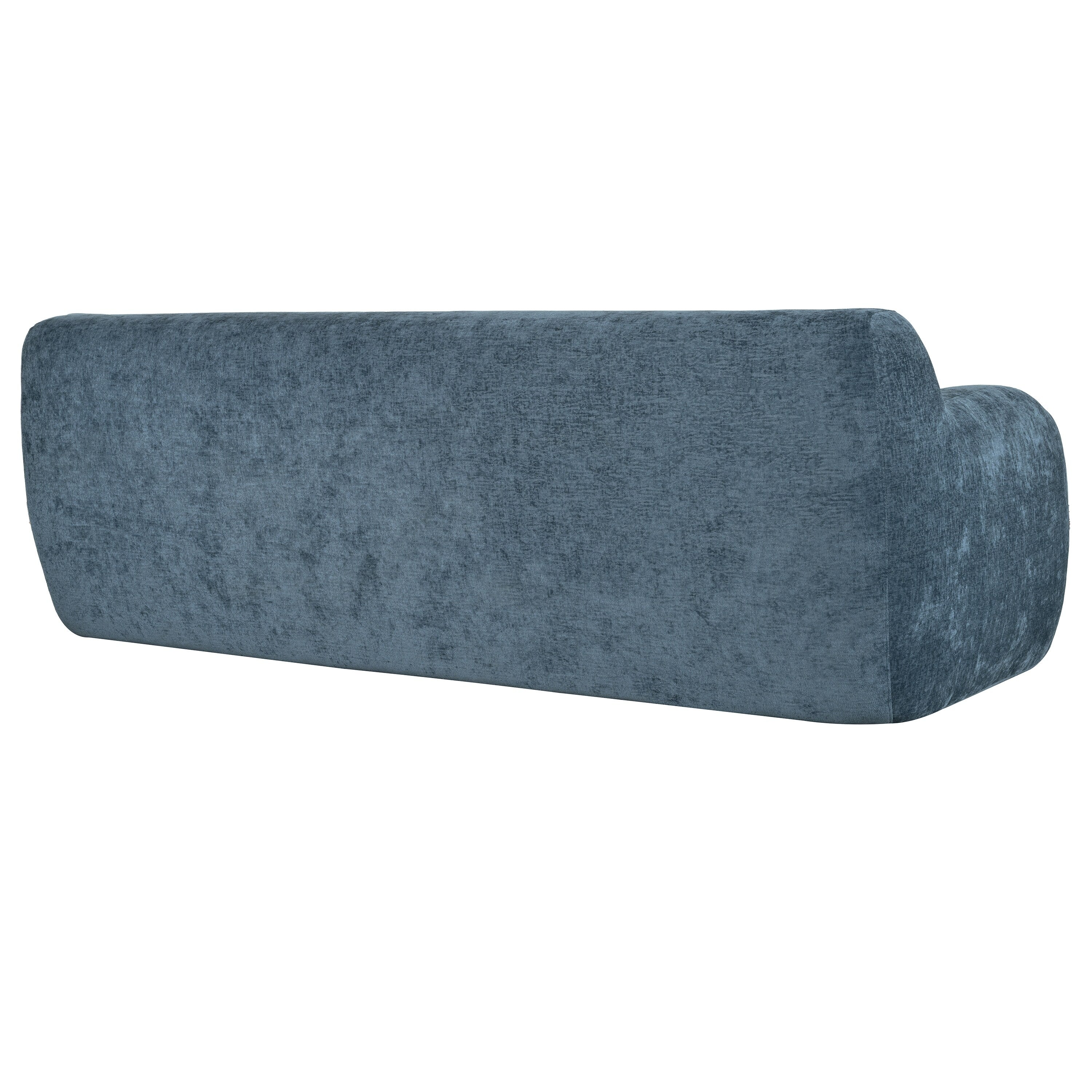 Canapé 3 places minimaliste bleu foncé avec rembourrage en mousse haute densité