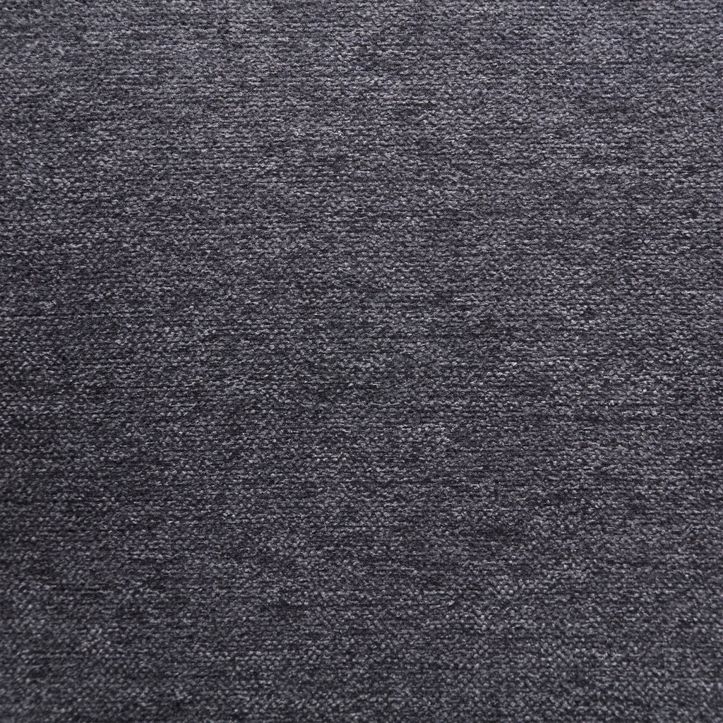 Canapé causeuse en lin gris foncé avec accoudoirs réglables