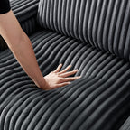 Canapé causeuse en tissu gris foncé 71 avec accoudoir carré de rangement et port USB pour le salon