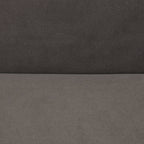 Canapé 1 pièce en tissu moelleux et respirant gris foncé pour salon