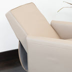 Fauteuil club inclinable Darvis en cuir reconstitué noir par Christopher Knight Home