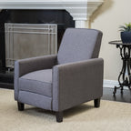 Fauteuil club inclinable en tissu Darvis par Christopher Knight Home