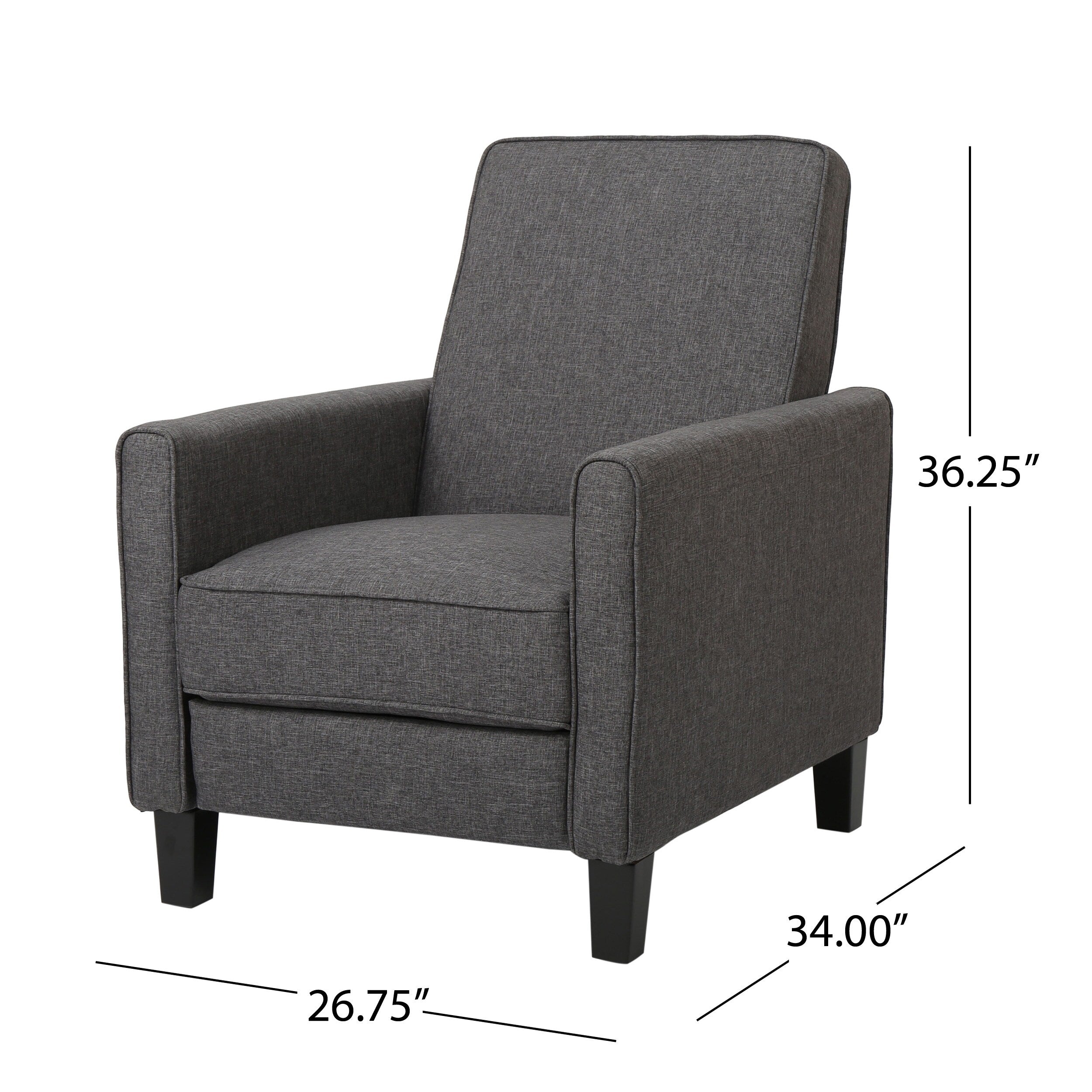 Fauteuil club inclinable en tissu Darvis par Christopher Knight Home