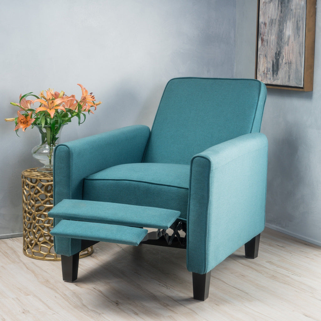 Fauteuil club inclinable en tissu Darvis par Christopher Knight Home