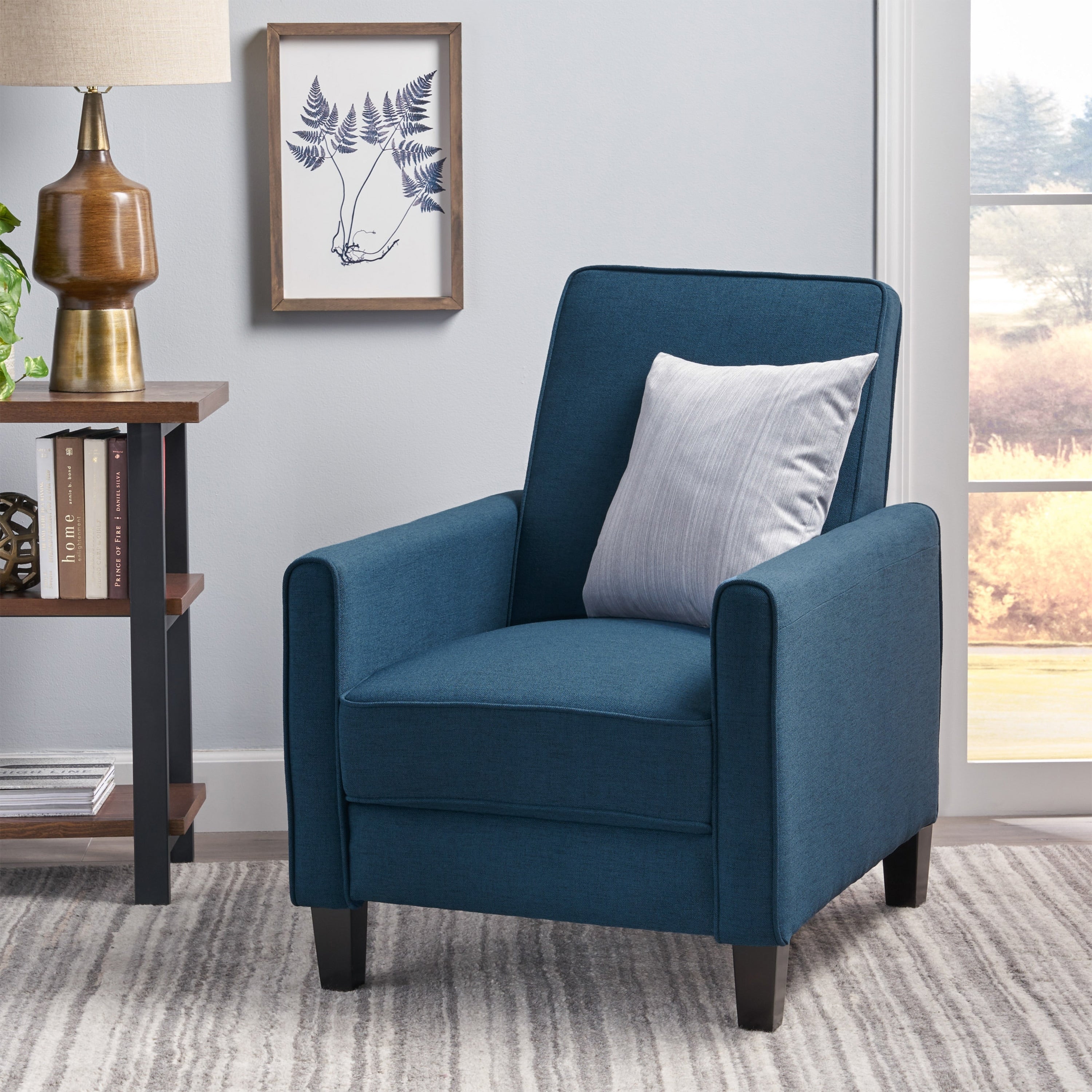 Fauteuil club inclinable en tissu Darvis par Christopher Knight Home