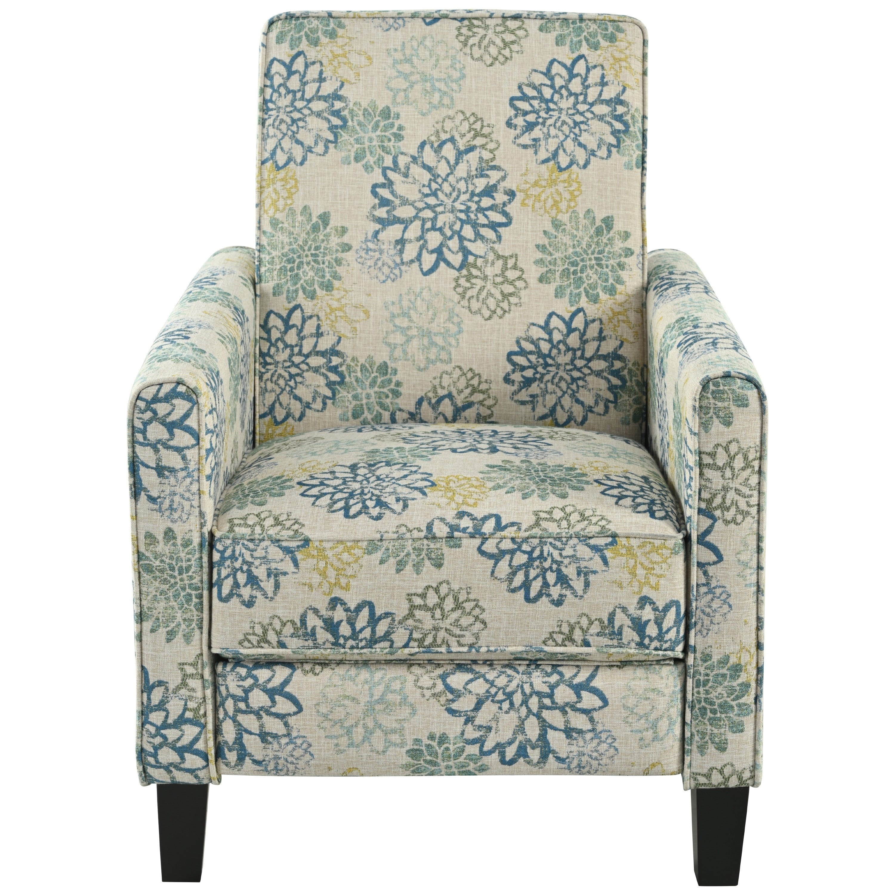 Fauteuil club inclinable à motif floral Darvis par Christopher Knight Home