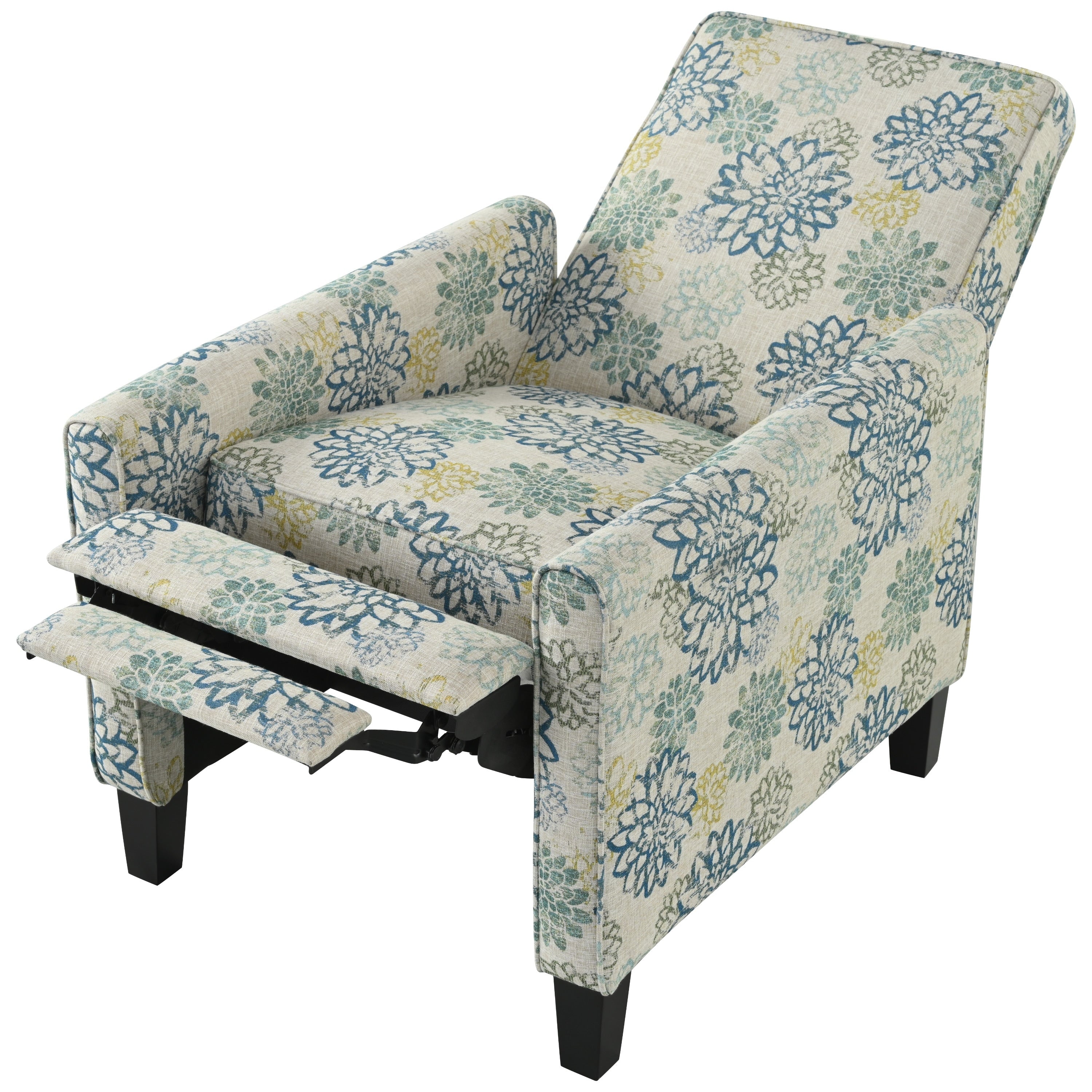 Fauteuil club inclinable à motif floral Darvis par Christopher Knight Home
