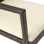 Ensemble de salle à manger extensible Davenport Outdoor 9 pièces en bois et osier par Christopher Knight Home