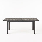 Ensemble de salle à manger extensible Davenport Outdoor 9 pièces en bois et osier par Christopher Knight Home