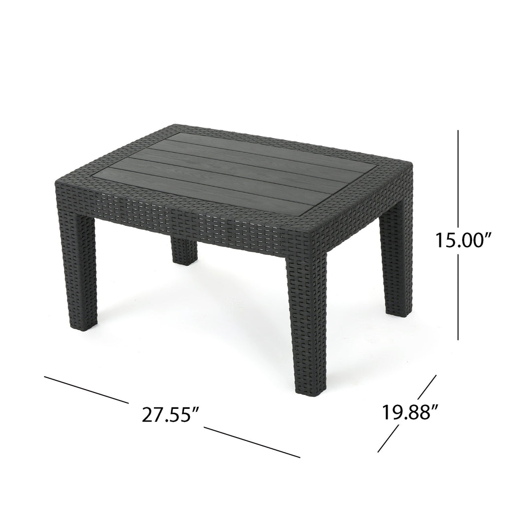 Ensemble de conversation d'extérieur Daytona 4 pièces par Christopher Knight Home