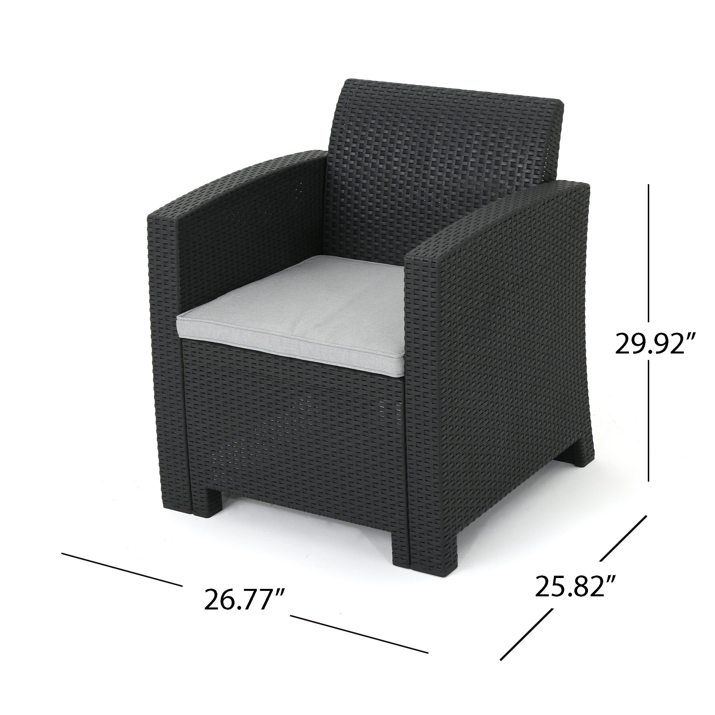 Ensemble de conversation d'extérieur Daytona 4 pièces par Christopher Knight Home