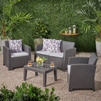 Ensemble de conversation d'extérieur Daytona 4 pièces par Christopher Knight Home