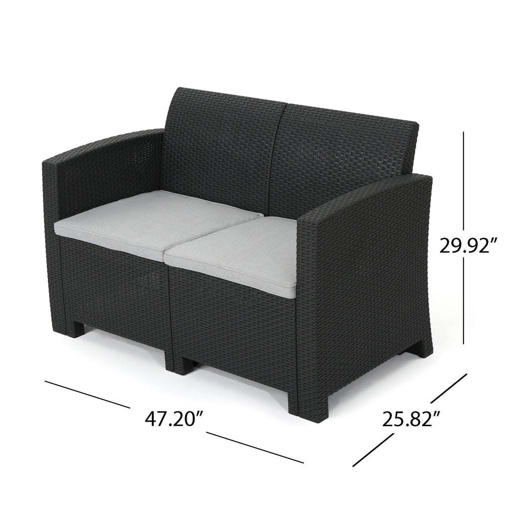 Ensemble de conversation d'extérieur Daytona 4 pièces par Christopher Knight Home