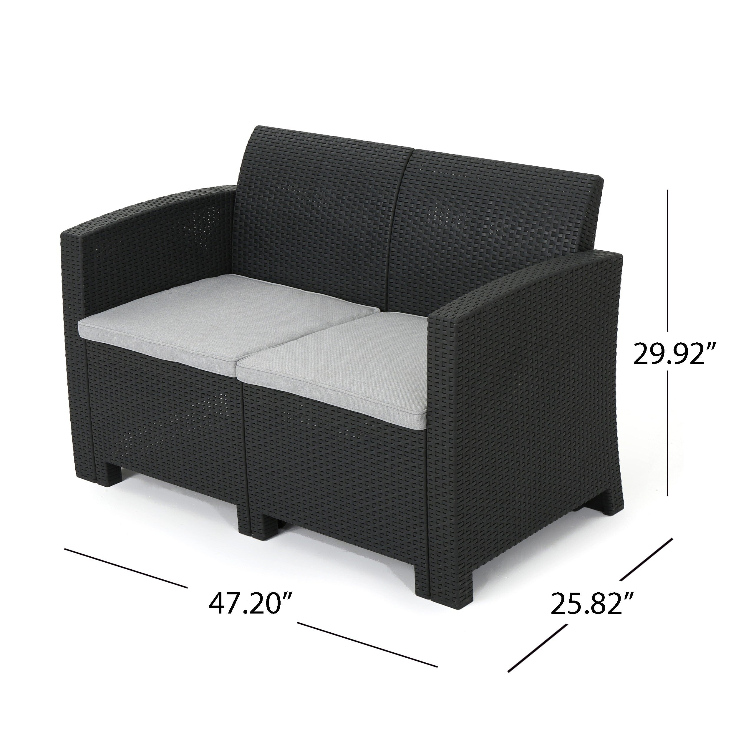 Ensemble de conversation d'extérieur Daytona 4 pièces par Christopher Knight Home