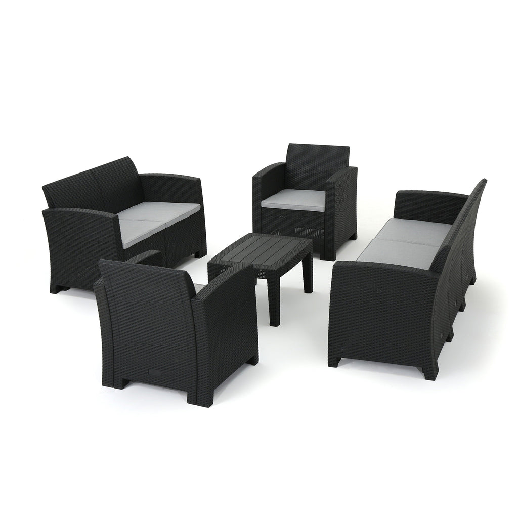 Ensemble de conversation d'extérieur en osier Daytona par Christopher Knight Home