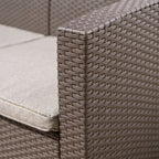 Ensemble de conversation d'extérieur en osier Daytona par Christopher Knight Home