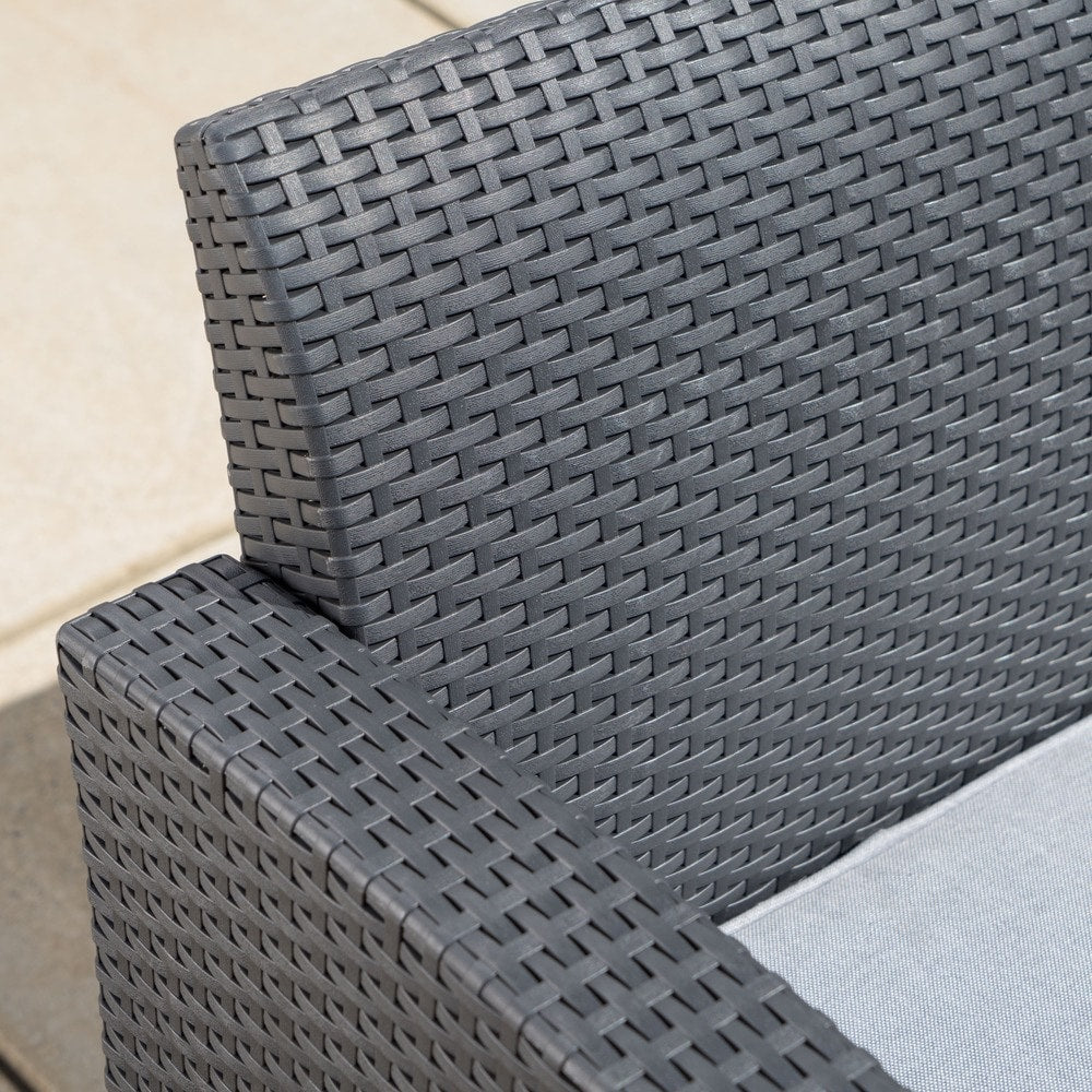 Ensemble de conversation d'extérieur en osier Daytona par Christopher Knight Home