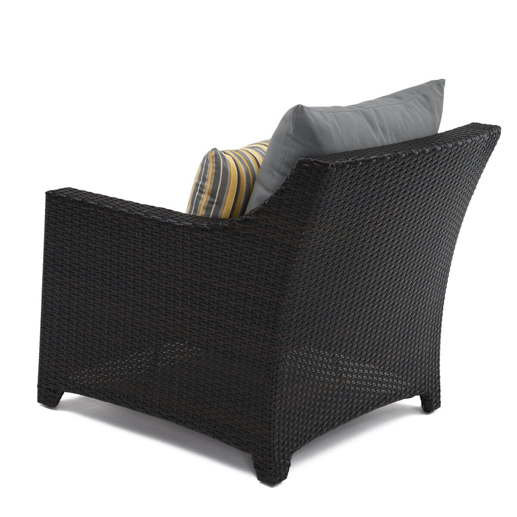 Ensemble de 5 fauteuils club et poufs d'extérieur Deco Sunbrella