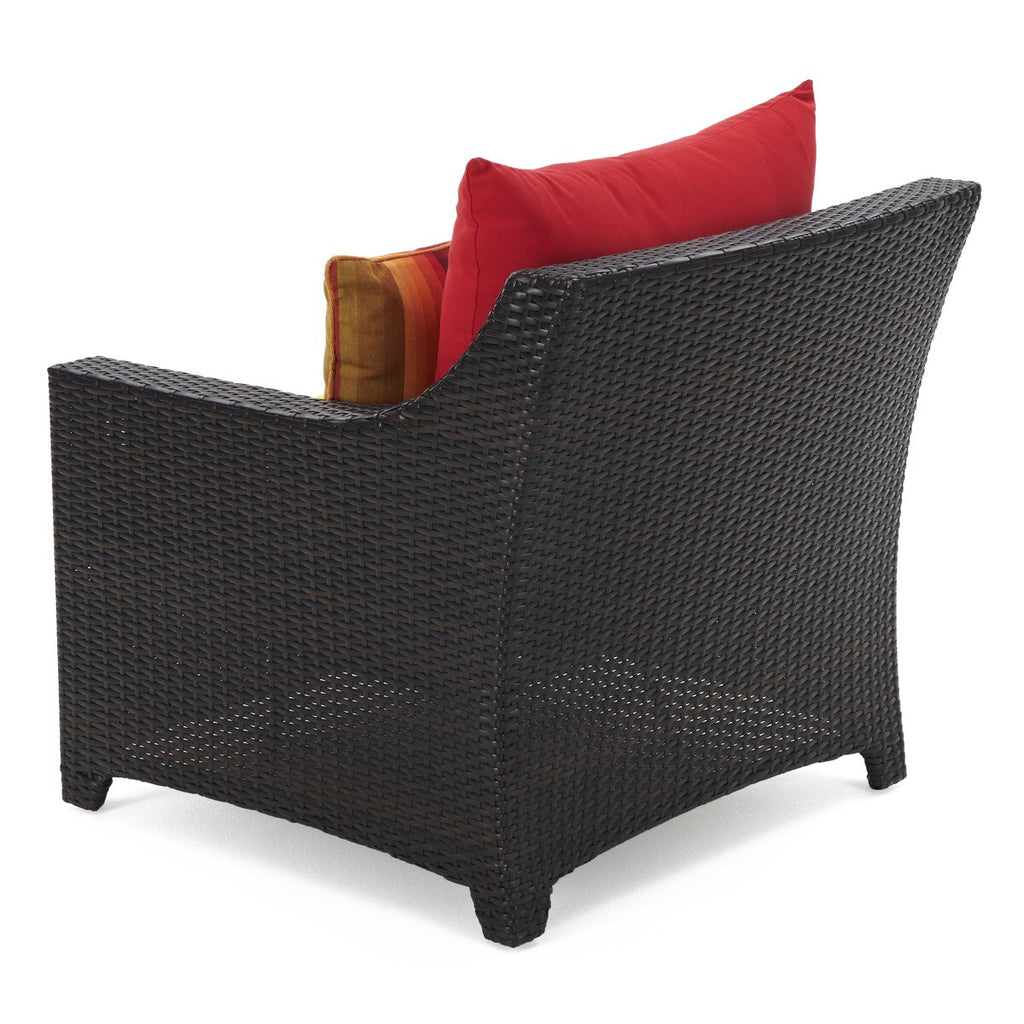 Ensemble de 5 fauteuils club et poufs d'extérieur Deco Sunbrella