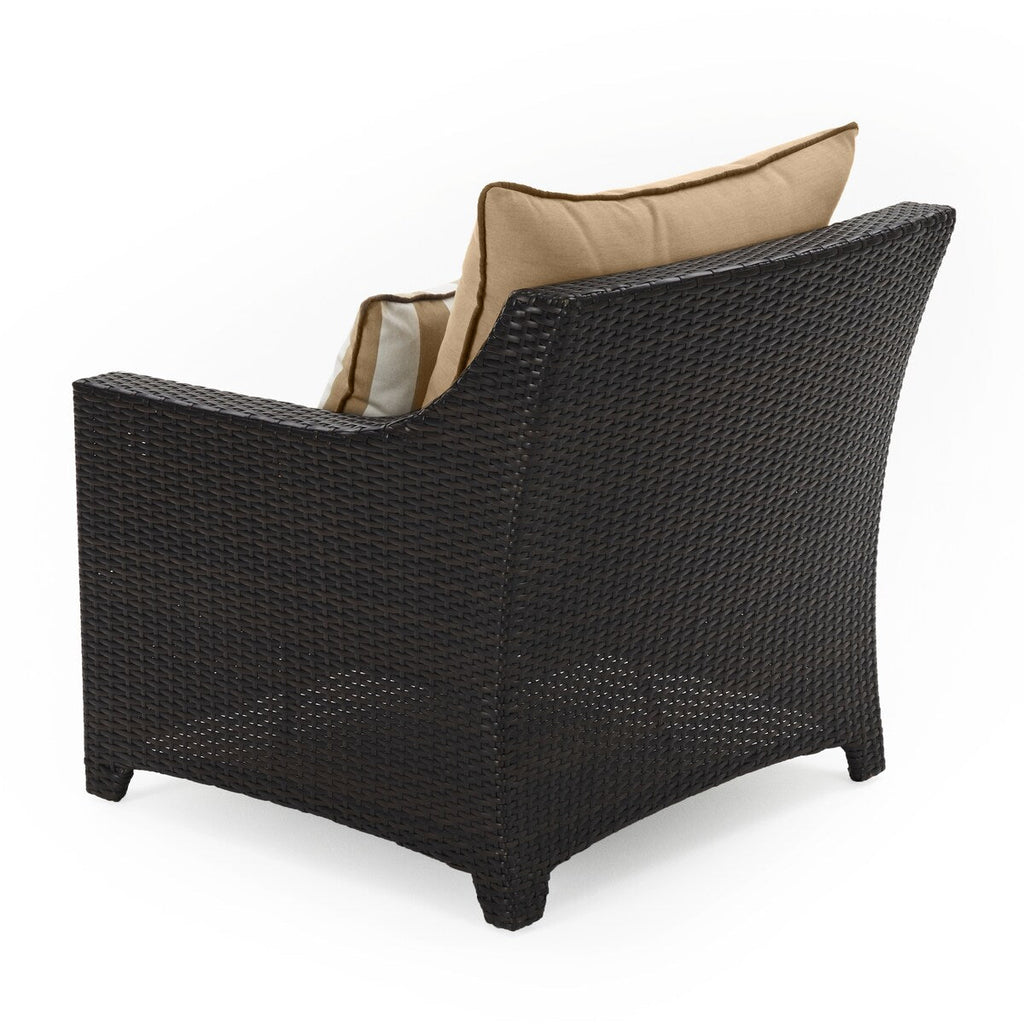 Ensemble de 5 fauteuils club et poufs d'extérieur Deco Sunbrella