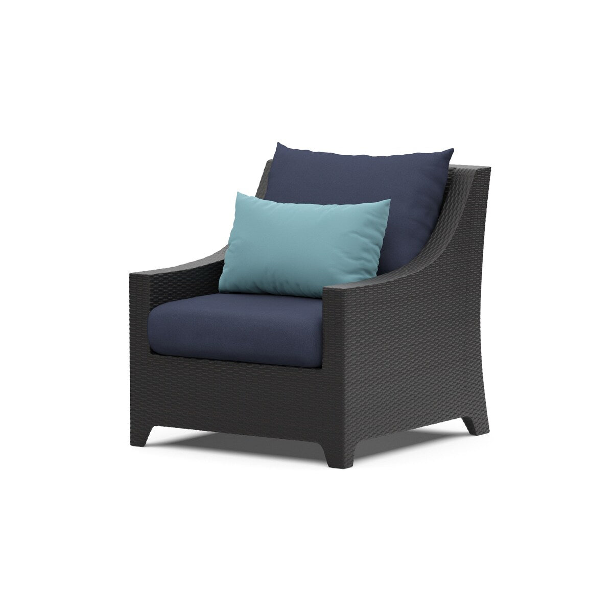 Ensemble de 5 fauteuils club et poufs d'extérieur Deco Sunbrella