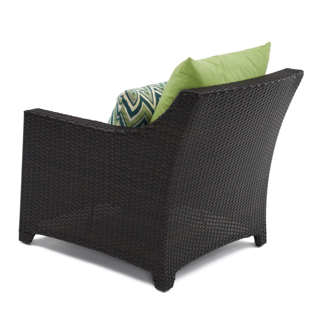 Ensemble de 5 fauteuils club et poufs d'extérieur Deco Sunbrella