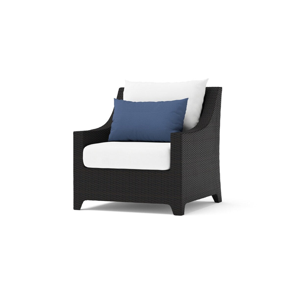 Ensemble de 5 fauteuils club et poufs d'extérieur Deco Sunbrella