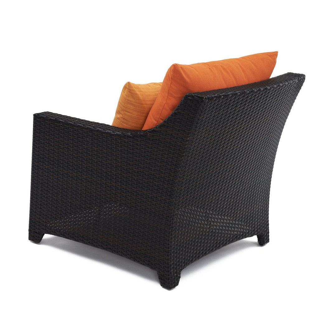 Ensemble de 5 fauteuils club et poufs d'extérieur Deco Sunbrella