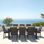 Ensemble de salle à manger d'extérieur Deco 9 pièces en aluminium