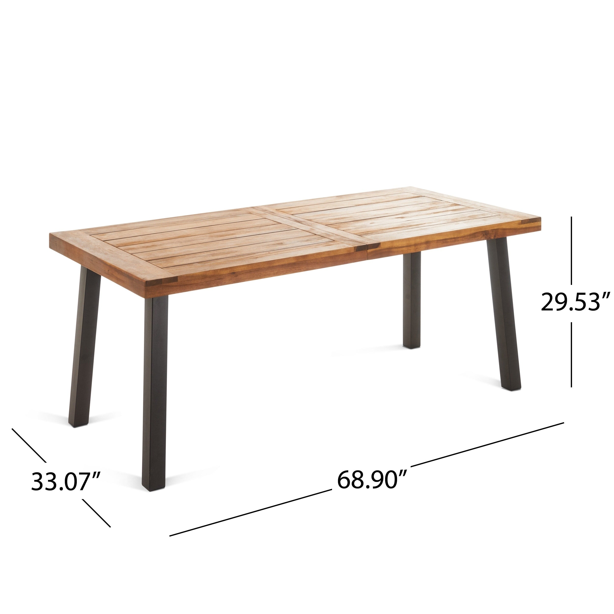 Della - Hermosa?Ensemble de salle à manger en bois d'acacia 7 pièces par Christopher Knight Home