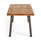 Ensemble de salle à manger d'extérieur en bois Della 7 pièces par Christopher Knight Home