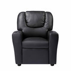 Fauteuil inclinable de luxe pour enfants avec repose-pieds, appui-tête et 2 porte-gobelets Fauteuil inclinable en microfibre pour enfants de 3 ans et plus