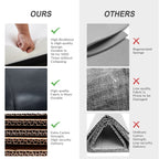 Lot de 2 chaises pivotantes modernes en cuir véritable Demeter pour chambre d'enfant avec garnitures cloutées par HULALA HOME